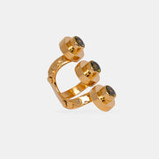 Triple Pulse Green Ring