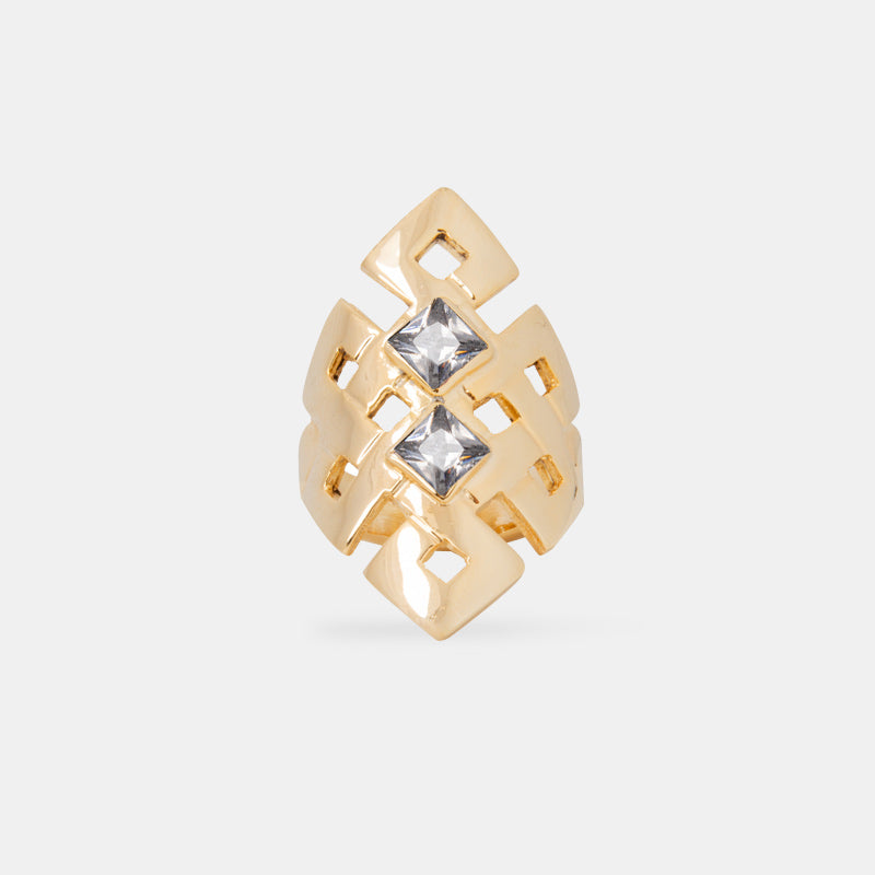 Curved Endless Knot Ring