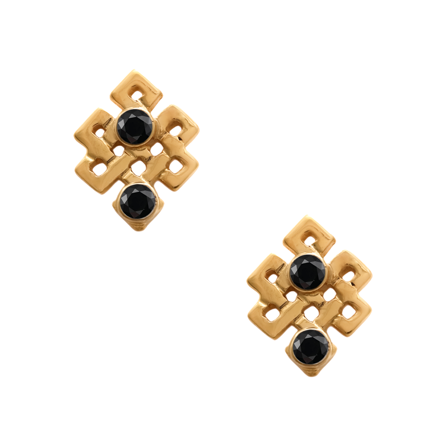 Mini Endless Knot Stud Earrings