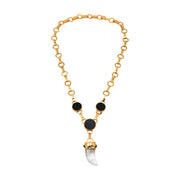 Majestic Curve Black Necklace