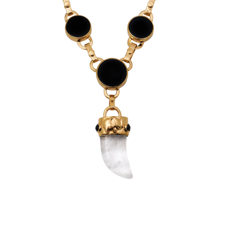 Majestic Curve Black Necklace