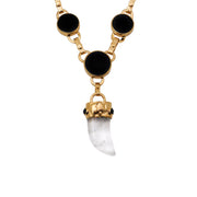 Majestic Curve Long Necklace Circle