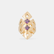 Curved Endless Knot Ring