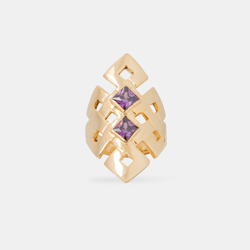 Curved Endless Knot Ring