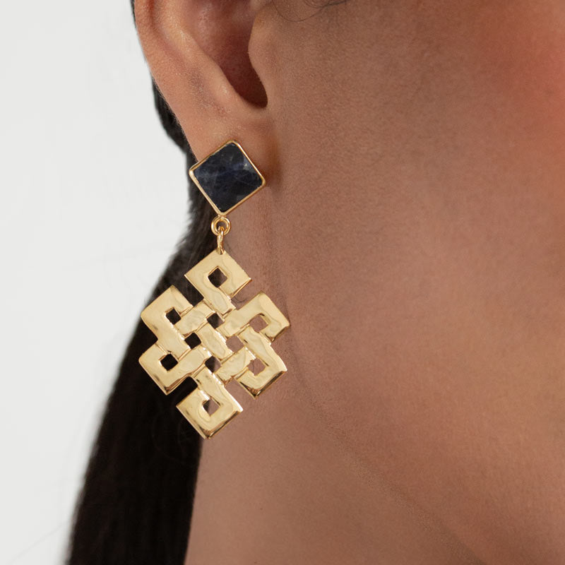 Maxi Endless Knot Earrings