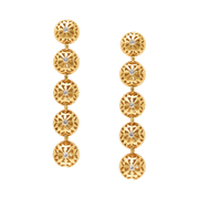 Solar Core Extended Earrings W/Stone